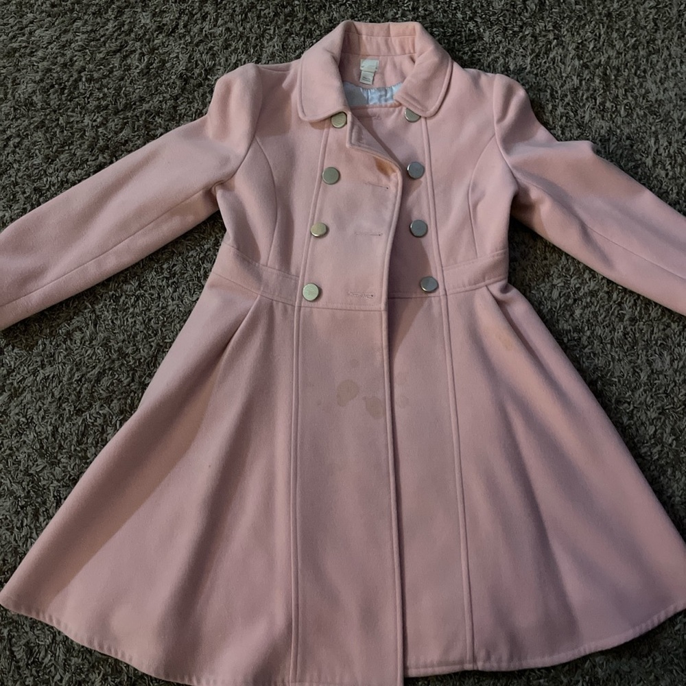 Pink overcoat for kids 12-13